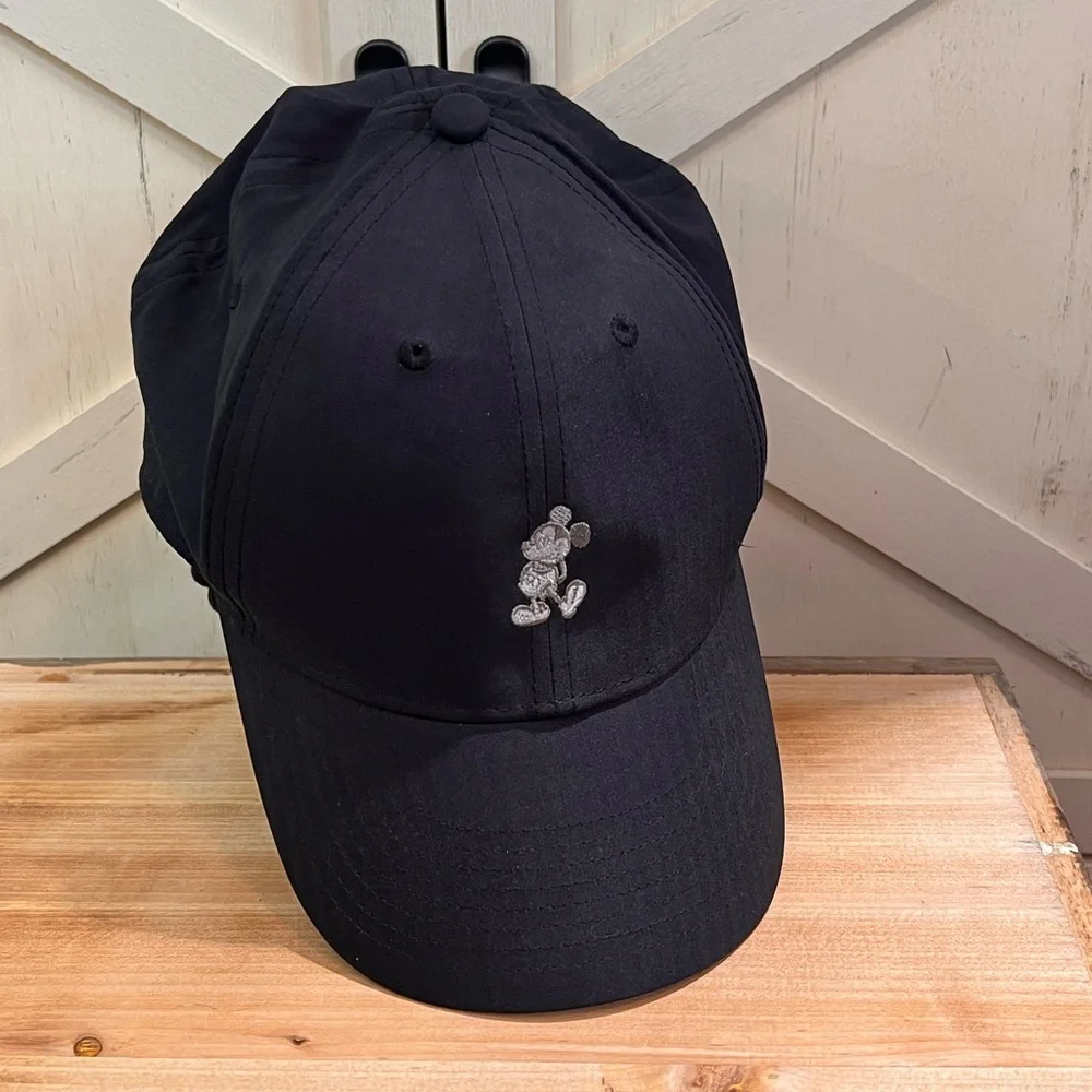 Disney Parks Mickey Mouse Baseball Hat Nike Legacy 91 Dri-fit Black Adjustable